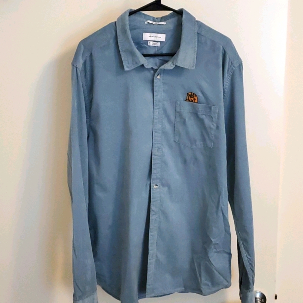 Urban Outfitters Casual Shirt Bl Corduroy XL